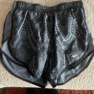 Nike Dri Fit Tempo Shorts Black and Gray